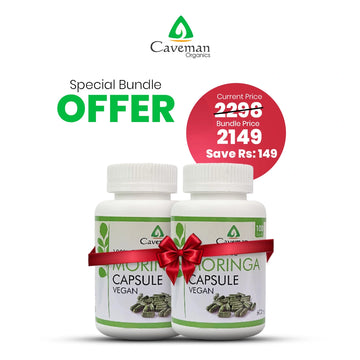 Double Strength β Moringa Capsules Bundle (2 Γ 100 Vegan Caps)