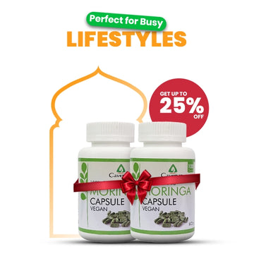 Double Strength – Moringa Capsules Bundle (2 × 100 Vegan Caps)
