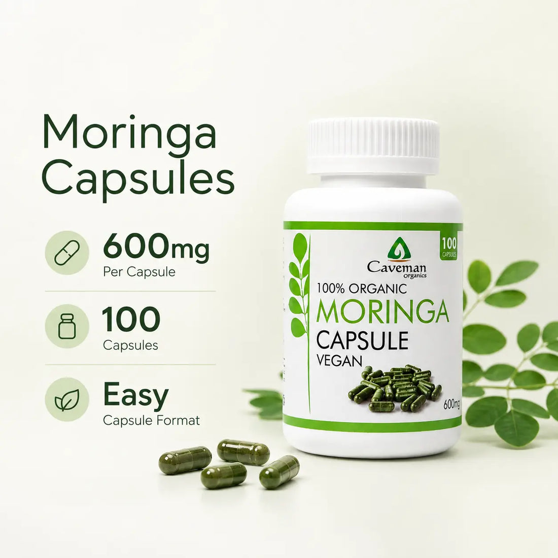 Moringa Capsules 100 pcs