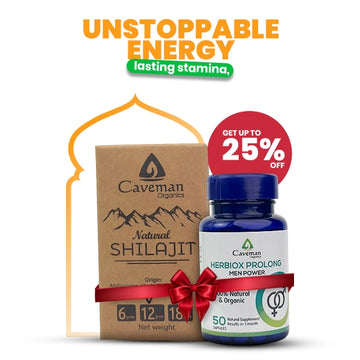 🔥 Ultimate Men’s Power Bundle – Shilajit + Herbiox Prolong 🔥